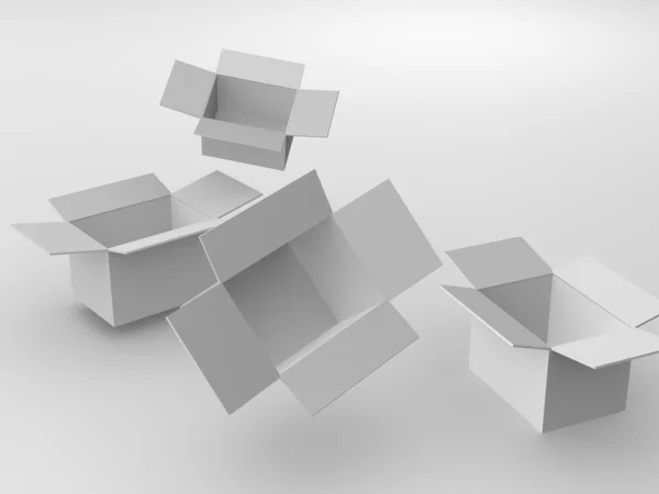 Laatikko. 3d — kuvapankkivalokuva