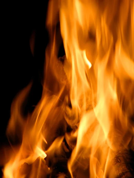 Płomienie pożaru lub — Zdjęcie stockowe