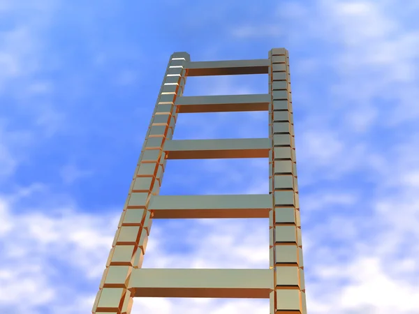 Ladder in the sky — Stock Photo, Image