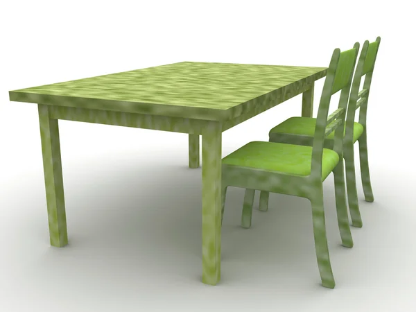Cadeiras e uma mesa — Fotografia de Stock