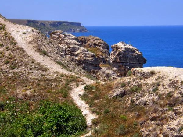 Costa do mar. República da Crimeia . — Fotografia de Stock