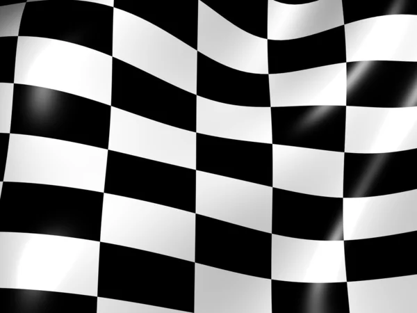 Finitura bandiera a scacchi . — Foto Stock