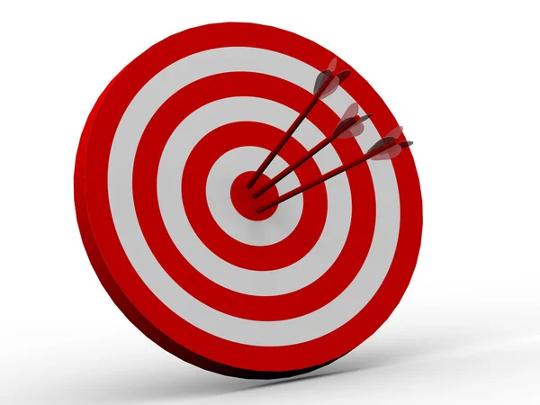 Row Red and White target — Stock Photo, Image