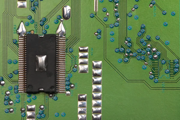 Chips on the printed-circuit-board — Stock Photo, Image