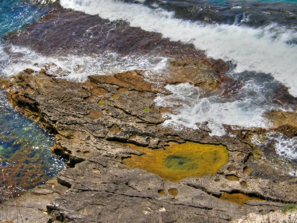 Meeresküste. die westliche Krim. tarhankut lizenzfreie Stockbilder