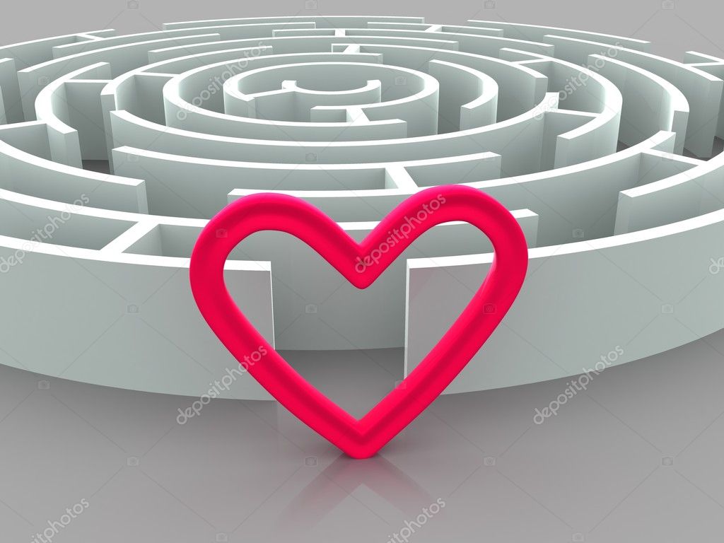 Labyrinth and heart Stock Photo by ©Tatiana53 7822155
