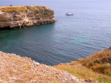 Deniz kıyısında. Batı Kırım. tarhankut