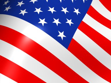 The American flag clipart