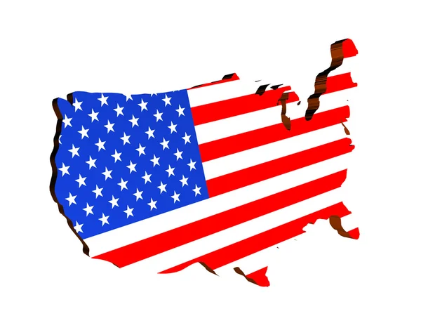 Mapa de los Estados Unidos —  Fotos de Stock