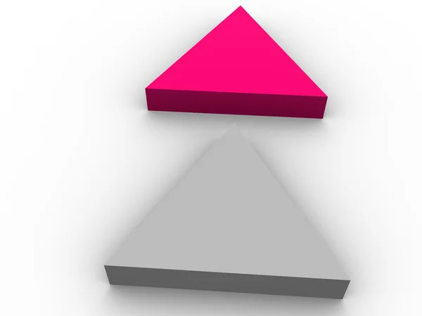 Triangular Prism Icon in Trendy Design Style. Triangular Prism