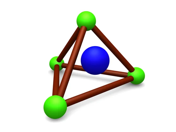 Pyramida molekulární — Stock fotografie