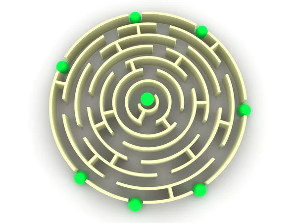 Labyrinth. — Stockfoto