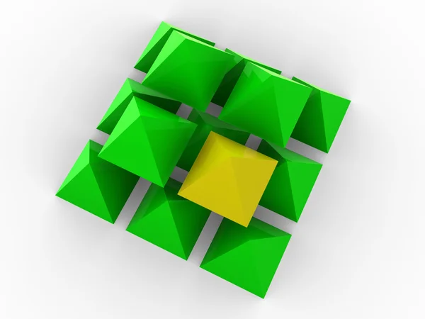 Three-dimensional concept — Stock Photo, Image