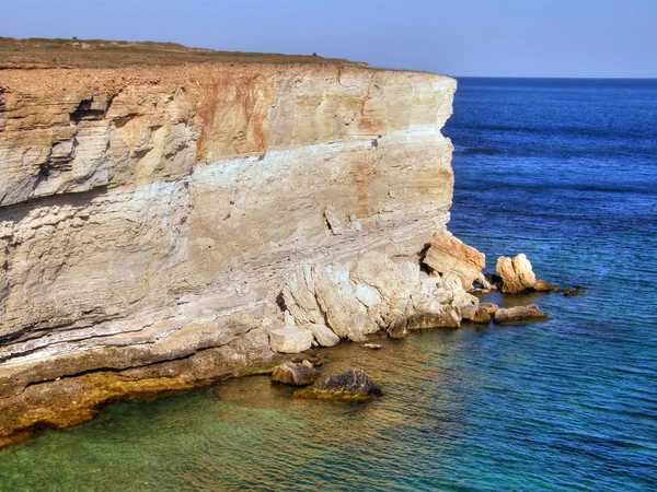 Costa del mar. La Crimea occidental. Tarhankut. — Foto de Stock