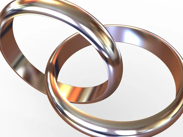 Anéis de casamento. — Fotografia de Stock