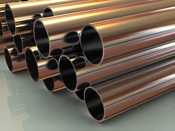Steel tubing 3d — Stock Photo, Image