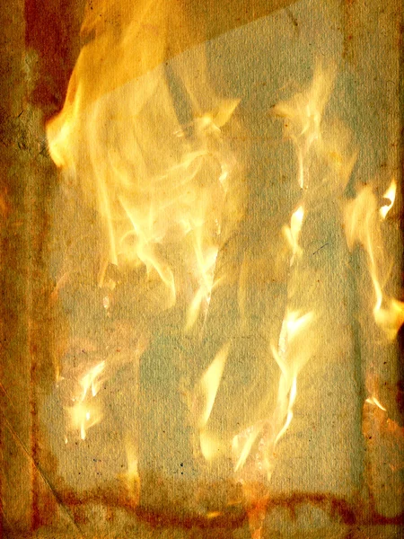 Papel e fogo — Fotografia de Stock