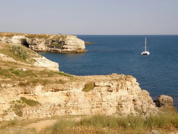 Costa del mar. La Crimea occidental. Tarhankut. —  Fotos de Stock
