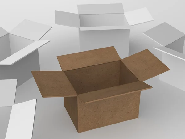 กล่อง สามมิติ — ภาพถ่ายสต็อก