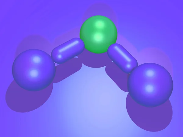 Molecola dell'acqua — Foto Stock