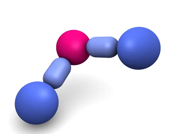 Molekula vody — Stock fotografie