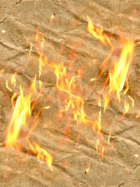 Papel e fogo — Fotografia de Stock