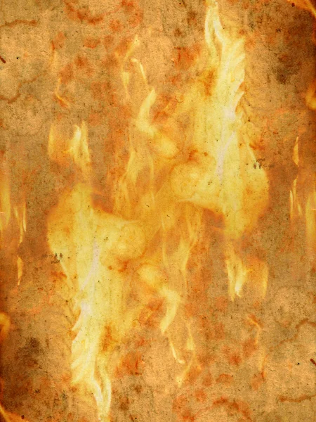 Papier en brand — Stockfoto