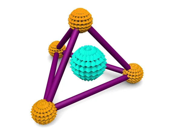 Struktura molekularna. — Zdjęcie stockowe