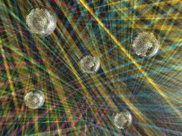 Lichtgevende bol in een disco — Stockfoto