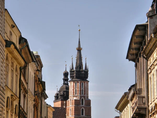 Kraków. zabytkowej części miasta. — Zdjęcie stockowe