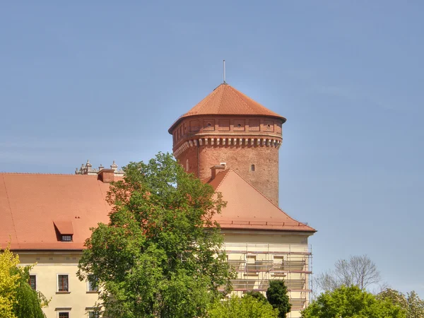 Wawel. Krakow. şehir antik bir parçası.