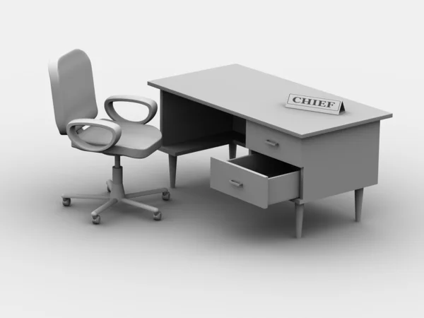 Stuhl und Tisch — Stockfoto