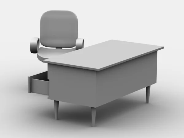 Cadeira e mesa — Fotografia de Stock