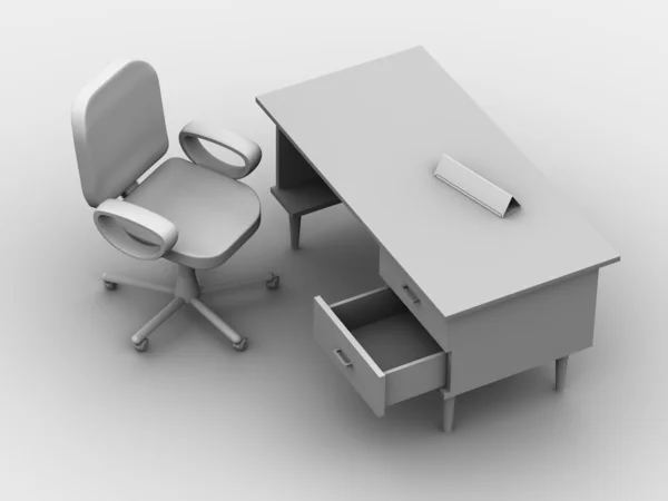 Stuhl und Tisch. — Stockfoto