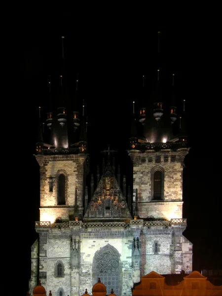 Nuit Prague. Vieille ville . — Photo
