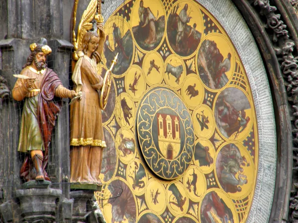 Древние часы. Прага . — стоковое фото