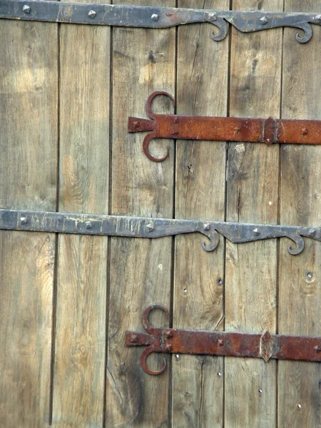 Старые деревянные ворота. — стоковое фото