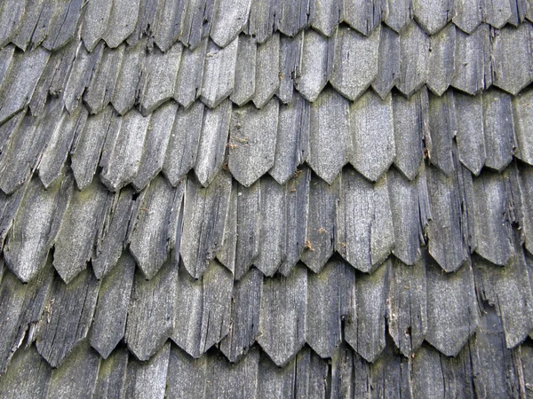 Stary drewniany dach kryty — Zdjęcie stockowe