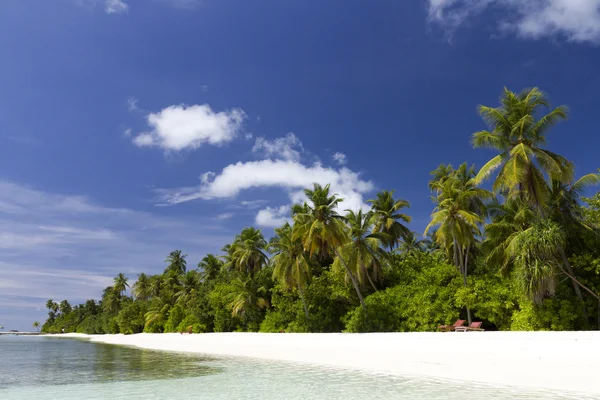 A Maldív-szigetek strand jelenet — Stock Fotó