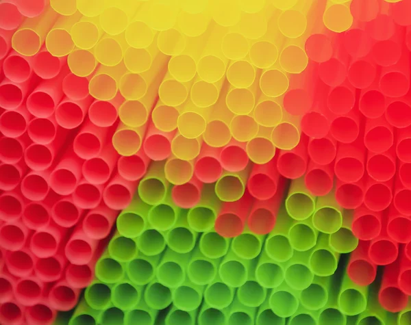 Kokteyl için birçok multi renk tübüllerin — Stok fotoğraf