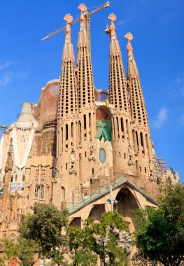 Sagrada Familia in Barcelona, Spain clipart