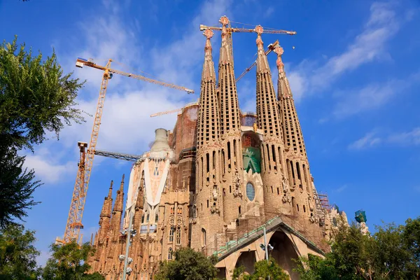 Sagrada Familia Barcelonában, Spanyolországban — Stock Fotó