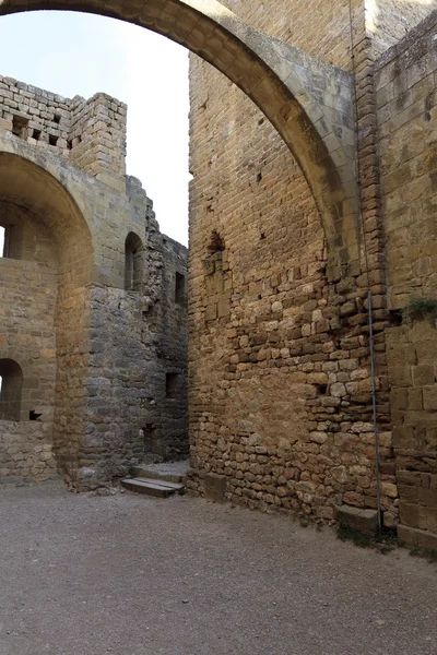 Curtea unui castel din Loarre — Fotografie, imagine de stoc