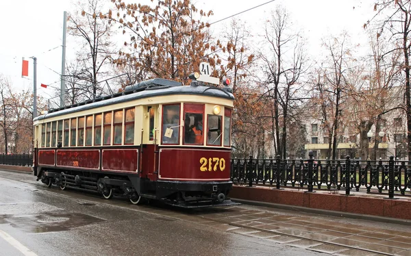 Retro tramvay — Stok fotoğraf