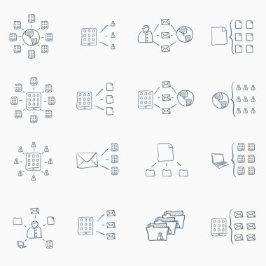 Sketch Icon Set clipart