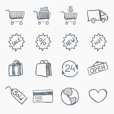 Sketch Icon Set clipart