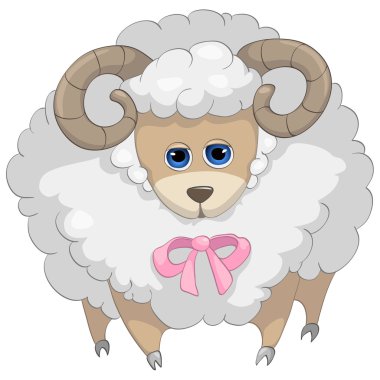 Cartoon Character Sheep clipart