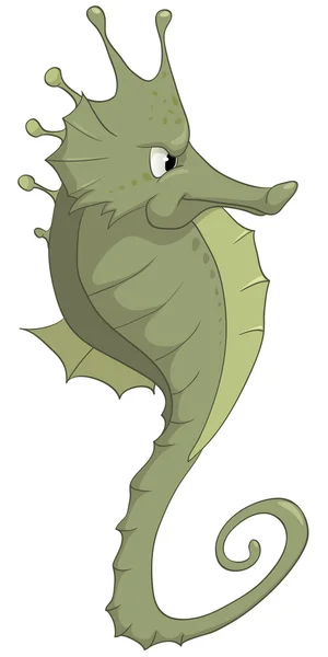 Kreslená postava seahorse — Stockový vektor