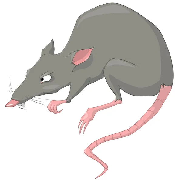 Personnage de bande dessinée rat — Image vectorielle