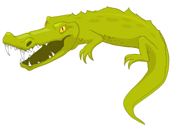 Crocodilo de personagem de desenhos animados — Vetor de Stock